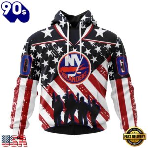NHL New York Islanders Specialized Kits For Honor USS Military Hoodie, T Shirt , Trending NHL 3D Tee Nhl New York Islanders Specialized Kits For Honor Uss Military Hoodie T Shirt 1