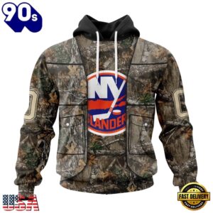 NHL New York Islanders Specialized Unisex Vest Kits With Realtree Camo Hoodie, T Shirt, Trending NHL 3D Tee Nhl New York Islanders Specialized Unisex Vest Kits With Realtree Camo Hoodie T Shirt 1