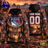 NHL New York Rangers 2026 Personalized Hunting Camo Design Hoodie, Trending NHL 3D Tee