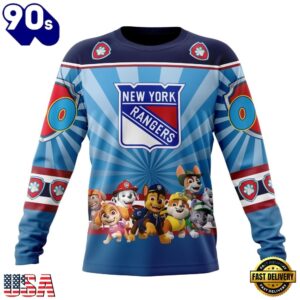 NHL New York Rangers Special Paw Patrol Kits Hoodie, T Shirt , Trending NHL 3D Tee Nhl New York Rangers Special Paw Patrol Kits Hoodie T Shirt 3