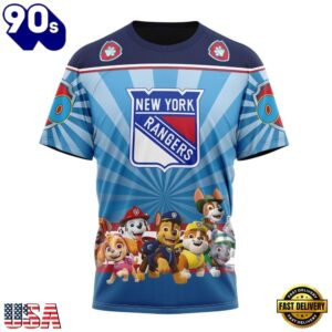 NHL New York Rangers Special Paw Patrol Kits Hoodie, T Shirt , Trending NHL 3D Tee Nhl New York Rangers Special Paw Patrol Kits Hoodie T Shirt 4