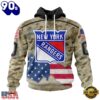 NHL New York Rangers Specialized Kits For United State With Camo Color Hoodie, T Shirt , Trending NHL 3D Tee