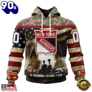 NHL New York Rangers Specialized Unisex Kits Remember Pearl Harbor Hoodie, T Shirt , Trending NHL 3D Tee Nhl New York Rangers Specialized Unisex Kits Remember Pearl Harbor Hoodie T Shirt 1