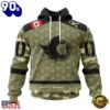 NHL Ottawa Senators Special Camo Military Appreciation Hoodie, T Shirt , Trending NHL 3D Tee