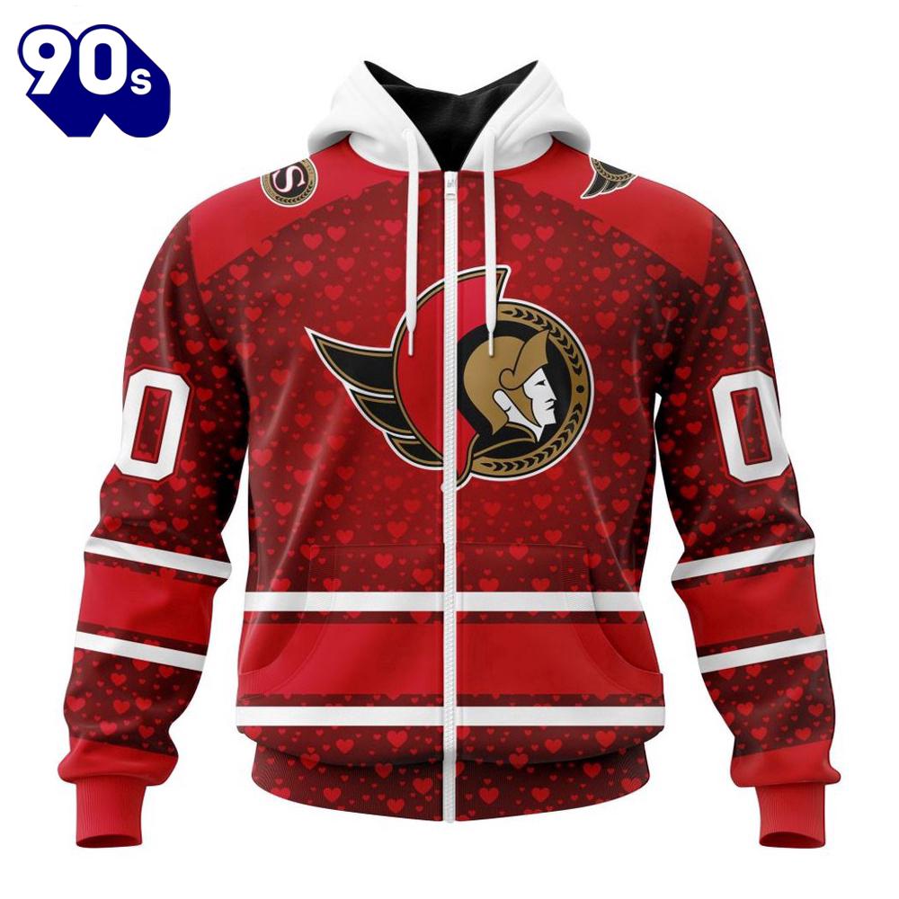 NHL Ottawa Senators Special Gift For Valentines Day All Over Print Shirt NHL Ottawa Senators Special Gift For Valentines Day All Over Print Shirt