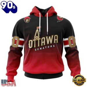 NHL Ottawa Senators Special Retro Gradient Design Hoodie, T Shirt, Trending NHL 3D Tee Nhl Ottawa Senators Special Retro Gradient Design Hoodie T Shirt 1