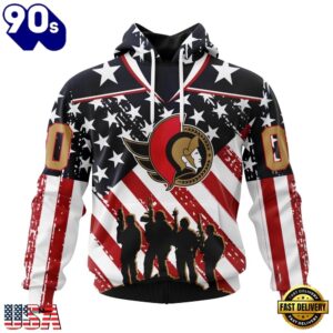 NHL Ottawa Senators Specialized Kits For Honor USS Military Hoodie, T Shirt , Trending NHL 3D Tee Nhl Ottawa Senators Specialized Kits For Honor Uss Military Hoodie T Shirt 1