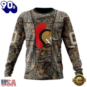 NHL Ottawa Senators Specialized Unisex Vest Kits With Realtree Camo Hoodie, T Shirt, Trending NHL 3D Tee Nhl Ottawa Senators Specialized Unisex Vest Kits With Realtree Camo Hoodie T Shirt 3