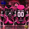 NHL Philadelphia Flyers Pink Fights Breast Cancer 2026 Personalized Hoodie Shirt, Trending NHL 3D Tee