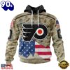 NHL Philadelphia Flyers Specialized Kits For United State With Camo Color Hoodie, T Shirt , Trending NHL 3D Tee