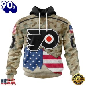 NHL Philadelphia Flyers Specialized Kits For United State With Camo Color Hoodie, T Shirt , Trending NHL 3D Tee Nhl Philadelphia Flyers Specialized Kits For United State With Camo Color Hoodie T Shirt 1