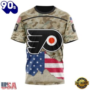 NHL Philadelphia Flyers Specialized Kits For United State With Camo Color Hoodie, T Shirt , Trending NHL 3D Tee Nhl Philadelphia Flyers Specialized Kits For United State With Camo Color Hoodie T Shirt 4