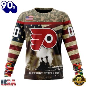 NHL Philadelphia Flyers Specialized Unisex Kits Remember Pearl Harbor Hoodie, T Shirt , Trending NHL 3D Tee Nhl Philadelphia Flyers Specialized Unisex Kits Remember Pearl Harbor Hoodie T Shirt 3