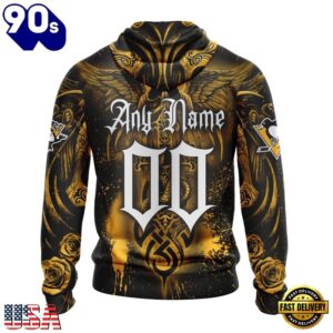 NHL Pittsburgh Penguins Special Design Halloween With Skull Art Hoodie, T Shirt , Trending NHL 3D Tee Nhl Pittsburgh Penguins Special Design Halloween With Skull Art Hoodie T Shirt 2