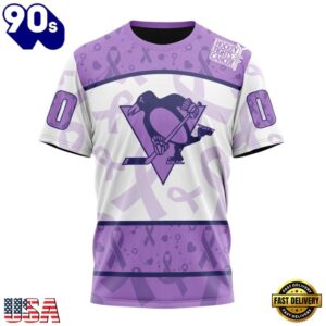 NHL Pittsburgh Penguins Special Lavender Fight Cancer Hoodie, T Shirt , Trending NHL 3D Tee Nhl Pittsburgh Penguins Special Lavender Fight Cancer Hoodie T Shirt 5