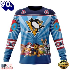 NHL Pittsburgh Penguins Special Paw Patrol Kits Hoodie, T Shirt , Trending NHL 3D Tee Nhl Pittsburgh Penguins Special Paw Patrol Kits Hoodie T Shirt 3