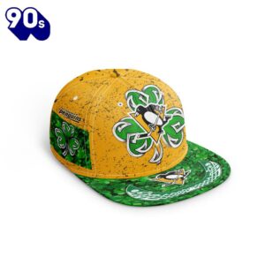 NHL Pittsburgh Penguins Special Snapback Design For St.Patrick's Day 1 NHL Pittsburgh Penguins Special Snapback Design For St.Patrick's Day