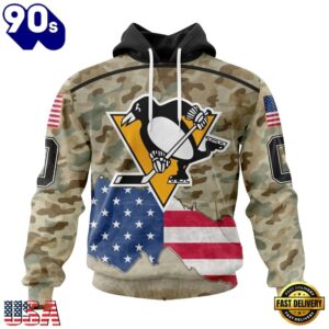 NHL Pittsburgh Penguins Specialized Kits For United State With Camo Color Hoodie, T Shirt , Trending NHL 3D Tee Nhl Pittsburgh Penguins Specialized Kits For United State With Camo Color Hoodie T Shirt 1