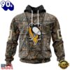 NHL Pittsburgh Penguins Specialized Unisex Vest Kits With Realtree Camo Hoodie, T Shirt, Trending NHL 3D Tee