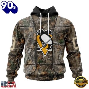 NHL Pittsburgh Penguins Specialized Unisex Vest Kits With Realtree Camo Hoodie, T Shirt, Trending NHL 3D Tee Nhl Pittsburgh Penguins Specialized Unisex Vest Kits With Realtree Camo Hoodie T Shirt 1