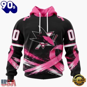 NHL San Jose Sharks 2026 Hockey Pink Fights Breast Cancer Design Hoodie, TShirt, Sweatshirt, Trending NHL 3D Tee Nhl San Jose Sharks 2026 Hockey Pink Fights Breast Cancer Design Hoodie Tshirt Sweatshirt 1