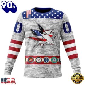 NHL San Jose Sharks Armed Forces Appreciation Design Hoodie, T Shirt, Trending NHL 3D Tee Nhl San Jose Sharks Armed Forces Appreciation Design Hoodie T Shirt 3