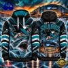 NHL San Jose Sharks Special Mascot Design Concept Kit 2026 Hoodie Shirt, Trending NHL 3D Tee