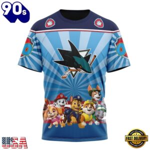 NHL San Jose Sharks Special Paw Patrol Kits Hoodie, T Shirt , Trending NHL 3D Tee Nhl San Jose Sharks Special Paw Patrol Kits Hoodie T Shirt 4