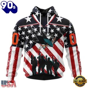 NHL San Jose Sharks Specialized Kits For Honor USS Military Hoodie, T Shirt , Trending NHL 3D Tee Nhl San Jose Sharks Specialized Kits For Honor Uss Military Hoodie T Shirt 1