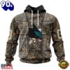 NHL San Jose Sharks Specialized Unisex Vest Kits With Realtree Camo Hoodie, T Shirt, Trending NHL 3D Tee
