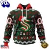 NHL Seattle Kraken Hockey Christmas Is Coming 2026 Hoodie, T Shirt , Trending NHL 3D Tee