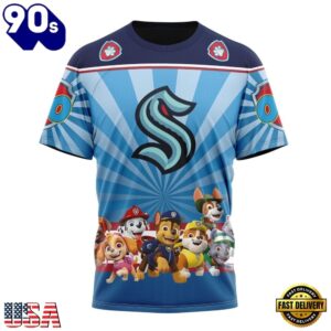 NHL Seattle Kraken Special Paw Patrol Kits Hoodie, T Shirt , Trending NHL 3D Tee Nhl Seattle Kraken Special Paw Patrol Kits Hoodie T Shirt 4