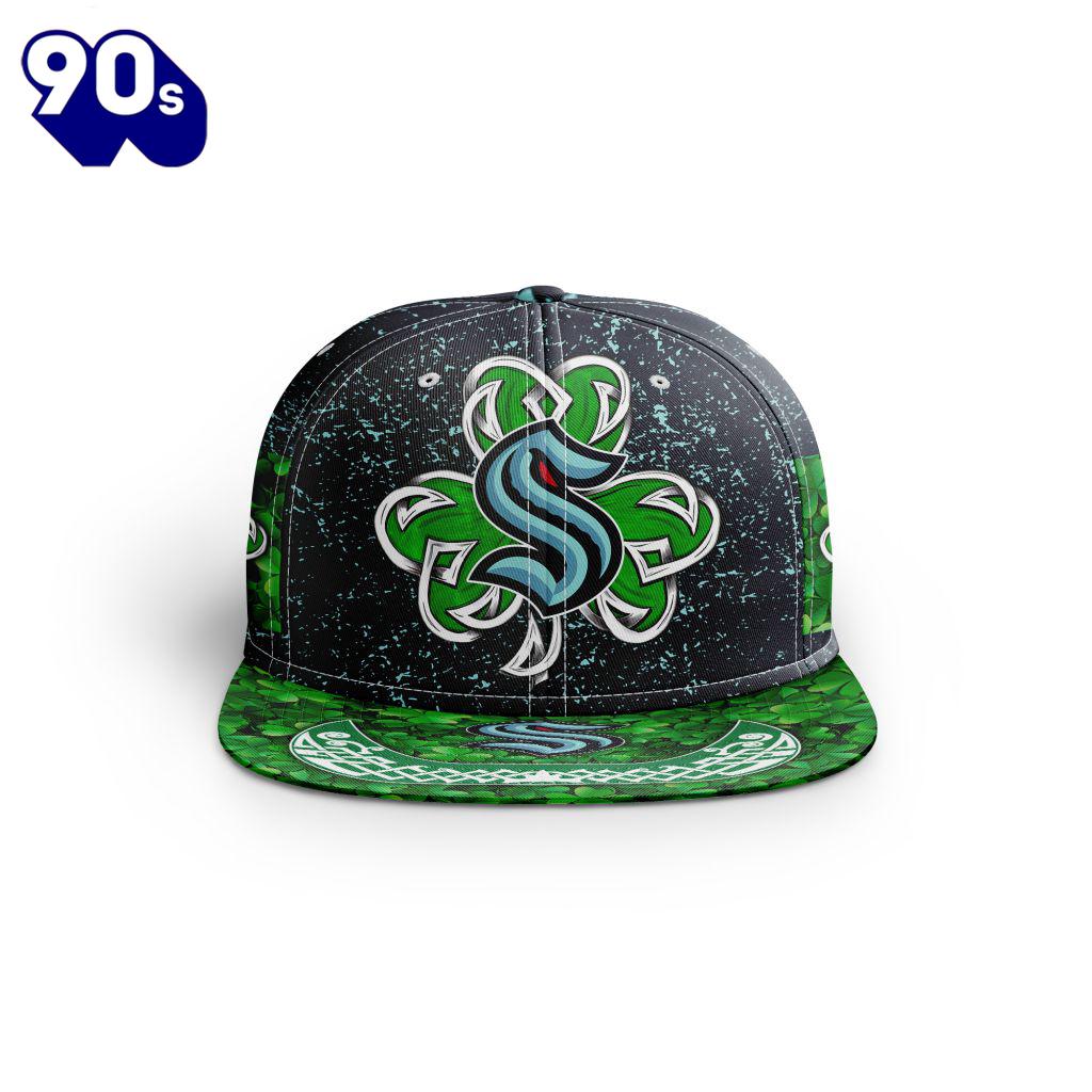 NHL Seattle Kraken Special Snapback Design For St.Patrick’s Day NHL Seattle Kraken Special Snapback Design For St.Patrick’s Day