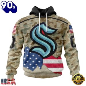 NHL Seattle Kraken Specialized Kits For United State With Camo Color Hoodie, T Shirt , Trending NHL 3D Tee Nhl Seattle Kraken Specialized Kits For United State With Camo Color Hoodie T Shirt 1