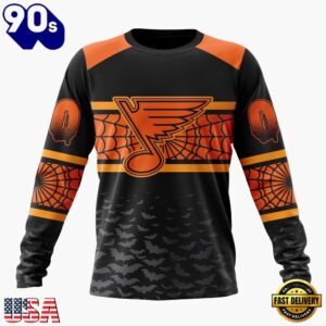 NHL St. Louis Blues Halloween Design Personalized Hoodie, T Shirt, Sweatshirt, Trending NHL 3D Tee Nhl ST Louis Blues Halloween Design Personalized Hoodie T Shirt Sweatshirt 2