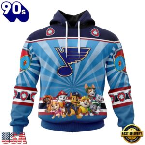 NHL St Louis Blues Special Paw Patrol Kits Hoodie, T Shirt , Trending NHL 3D Tee Nhl ST Louis Blues Special Paw Patrol Kits Hoodie T Shirt 1