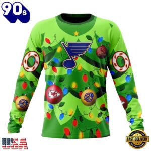 NHL St. Louis Blues Specialized Christmass Tree Color And City's Sport Teams Hoodie, T Shirt, Trending NHL 3D Tee Nhl ST Louis Blues Specialized Christmass Tree Color And City S Sport Teams Hoodie T Shirt 3