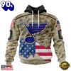 NHL St. Louis Blues Specialized Kits For United State With Camo Color Hoodie, T Shirt , Trending NHL 3D Tee