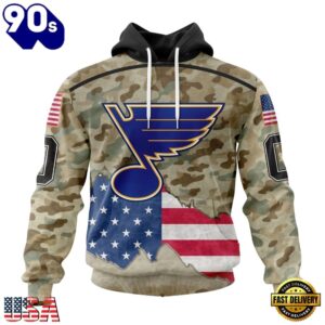 NHL St. Louis Blues Specialized Kits For United State With Camo Color Hoodie, T Shirt , Trending NHL 3D Tee Nhl ST Louis Blues Specialized Kits For United State With Camo Color Hoodie T Shirt 1