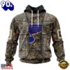 NHL St. Louis Blues Specialized Unisex Vest Kits With Realtree Camo Hoodie, T Shirt, Trending NHL 3D Tee