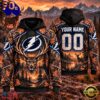 NHL Tampa Bay Lightning 2026 Personalized Hunting Camo Design Hoodie, Trending NHL 3D Tee