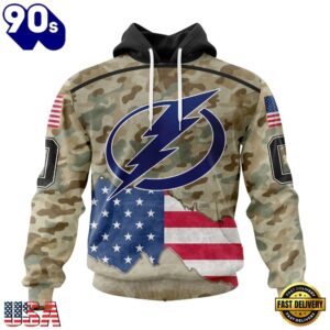 NHL Tampa Bay Lightning Specialized Kits For United State With Camo Color Hoodie, T Shirt , Trending NHL 3D Tee Nhl Tampa Bay Lightning Specialized Kits For United State With Camo Color Hoodie T Shirt 1