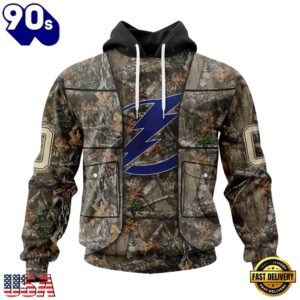 NHL Tampa Bay Lightning Specialized Unisex Vest Kits With Realtree Camo Hoodie, T Shirt, Trending NHL 3D Tee Nhl Tampa Bay Lightning Specialized Unisex Vest Kits With Realtree Camo Hoodie T Shirt 1