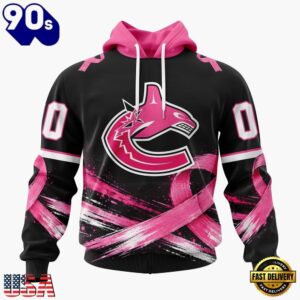 NHL Vancouver Canucks 2026 Hockey Pink Fights Breast Cancer Design Hoodie, TShirt, Sweatshirt, Trending NHL 3D Tee Nhl Vancouver Canucks 2026 Hockey Pink Fights Breast Cancer Design Hoodie Tshirt Sweatshirt 1