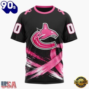 NHL Vancouver Canucks 2026 Hockey Pink Fights Breast Cancer Design Hoodie, TShirt, Sweatshirt, Trending NHL 3D Tee Nhl Vancouver Canucks 2026 Hockey Pink Fights Breast Cancer Design Hoodie Tshirt Sweatshirt 2