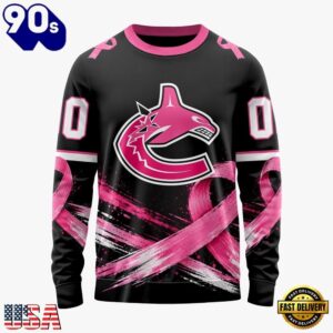NHL Vancouver Canucks 2026 Hockey Pink Fights Breast Cancer Design Hoodie, TShirt, Sweatshirt, Trending NHL 3D Tee Nhl Vancouver Canucks 2026 Hockey Pink Fights Breast Cancer Design Hoodie Tshirt Sweatshirt 4