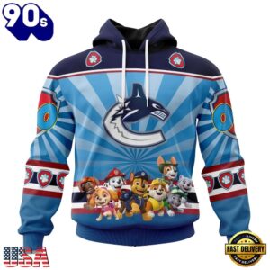 NHL Vancouver Canucks Special Paw Patrol Kits Hoodie, T Shirt , Trending NHL 3D Tee Nhl Vancouver Canucks Special Paw Patrol Kits Hoodie T Shirt 1