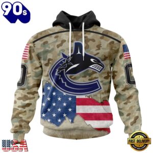 NHL Vancouver Canucks Specialized Kits For United State With Camo Color Hoodie, T Shirt , Trending NHL 3D Tee Nhl Vancouver Canucks Specialized Kits For United State With Camo Color Hoodie T Shirt 1