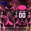NHL Vegas Golden Knights Pink Fights Breast Cancer 2026 Personalized Hoodie Shirt, Trending NHL 3D Tee