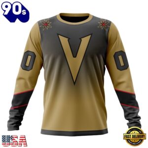 NHL Vegas Golden Knights Special Retro Gradient Design Hoodie, T Shirt, Trending NHL 3D Tee Nhl Vegas Golden Knights Special Retro Gradient Design Hoodie T Shirt 3